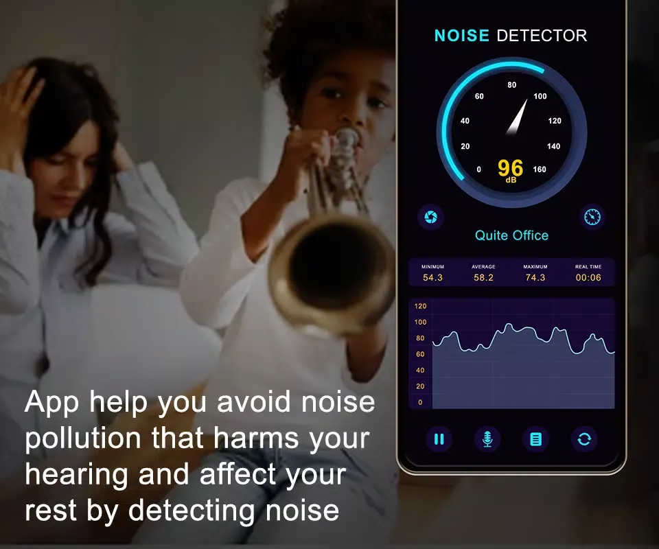 Screenshot di Camera & Audio Noise Detector