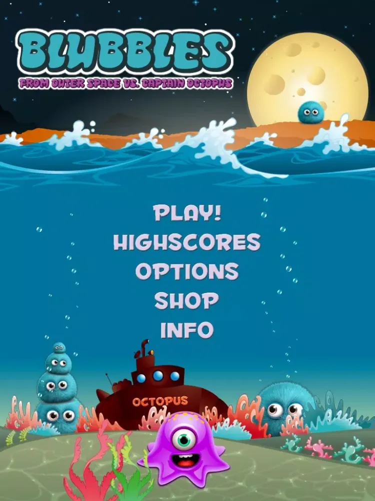 Capturas de tela do Blubbles - The Bubbles From Outer Space vs. Captain Octopus iPad 