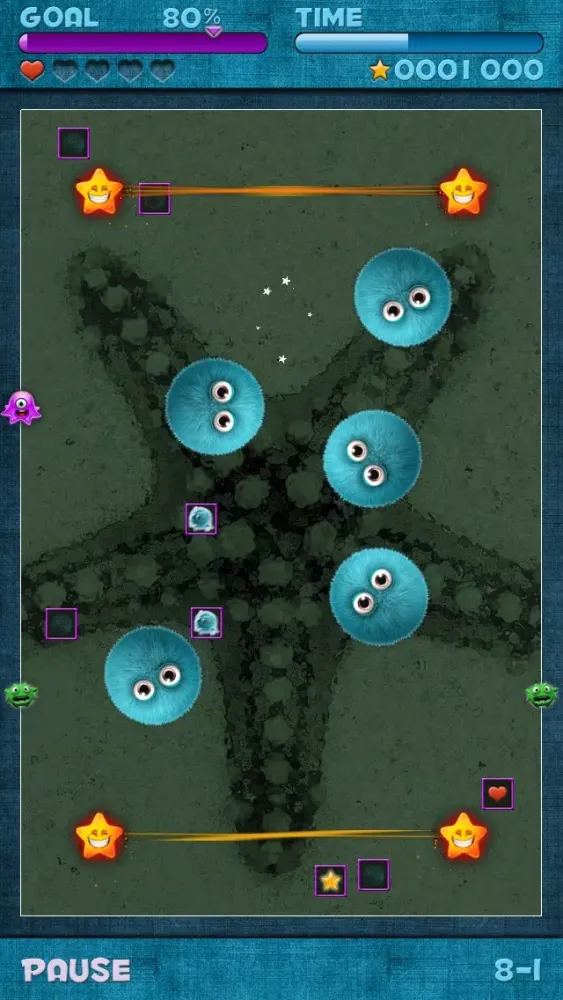 Capturas de tela do Blubbles - The Bubbles From Outer Space vs. Captain Octopus