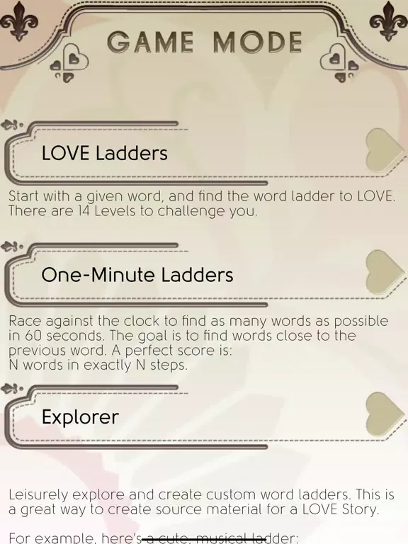 Captures d'écran de LOVE Ladders iPad 