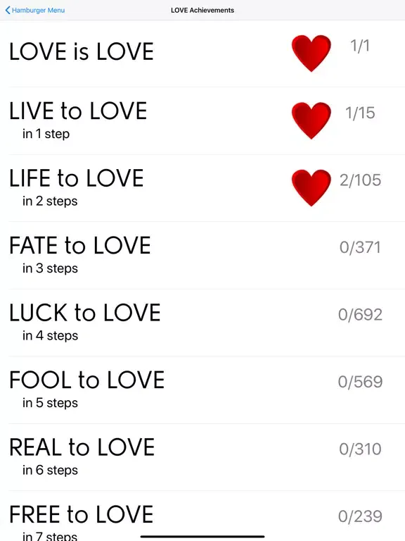 Captures d'écran de LOVE Ladders iPad 