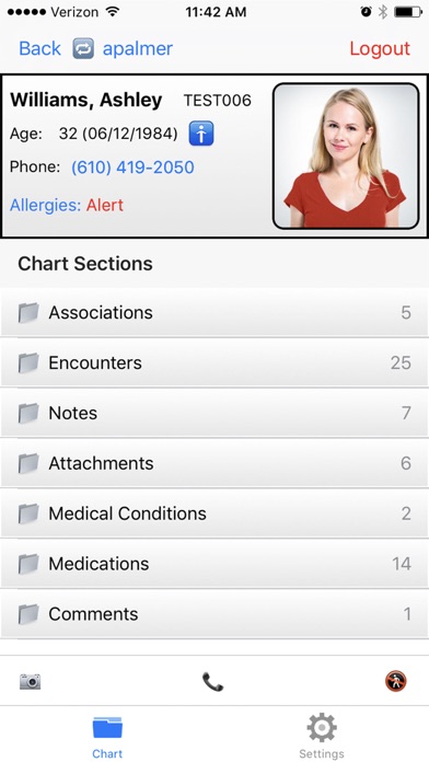 Zrzuty ekranu Exscribe Mobile EHR