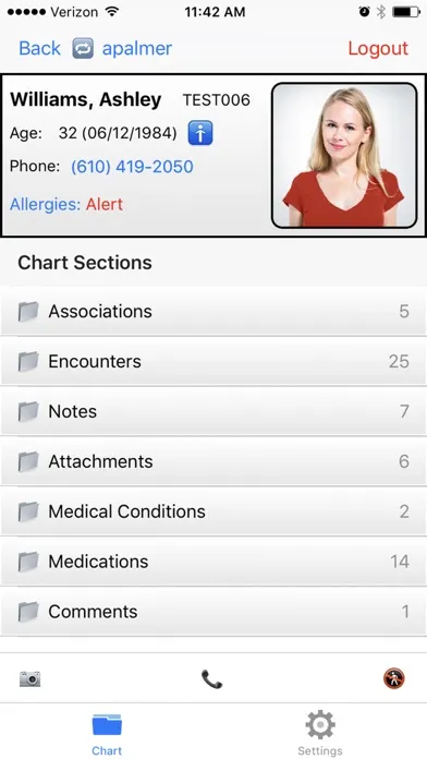 Screenshot di Exscribe Mobile EHR