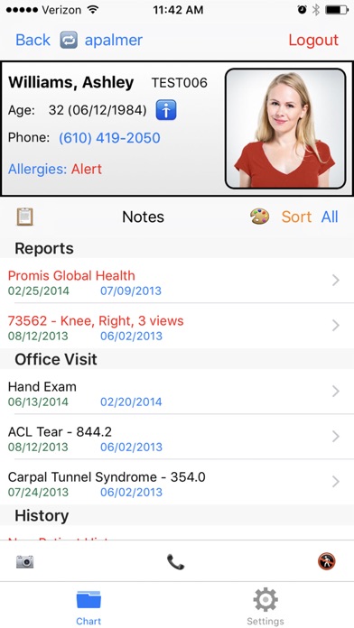 Zrzuty ekranu Exscribe Mobile EHR