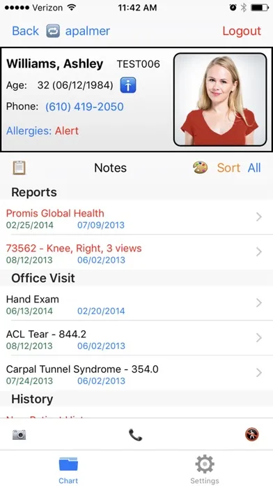 Screenshot di Exscribe Mobile EHR
