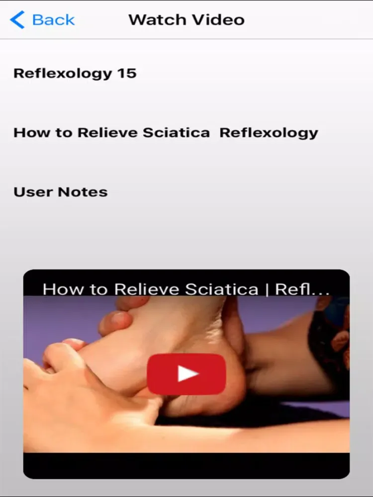 Reflexology iPad  スクリーンショット