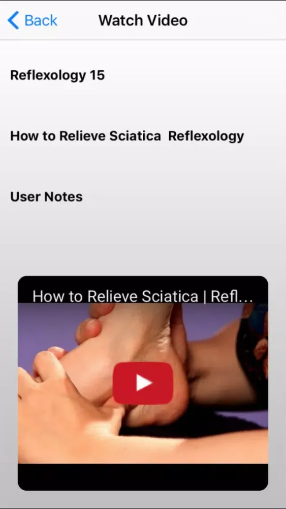 Reflexology スクリーンショット