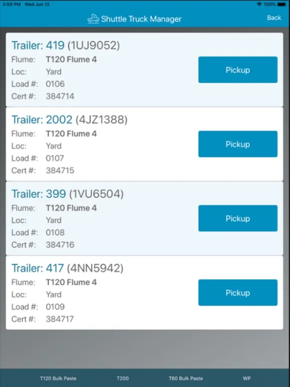 ExtendAg ShuttleQ iPad  Screenshots