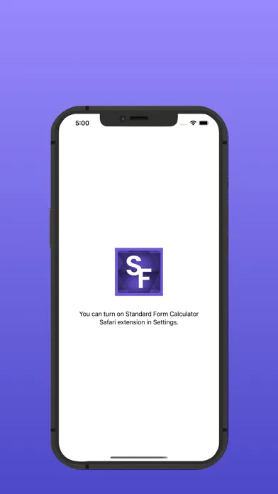 Standard Form Extension Screenshots