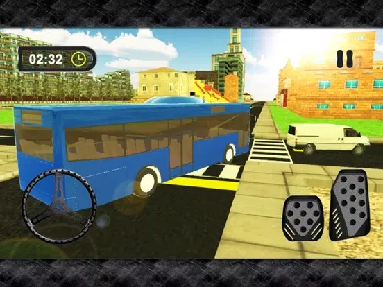 3D Bus Parking- City Driving Test Simulator iPad  سکرین شاٹس