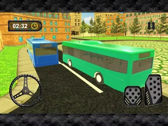 3D Bus Parking- City Driving Test Simulator iPad  سکرین شاٹس