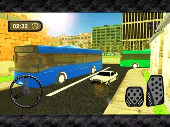 3D Bus Parking- City Driving Test Simulator iPad  سکرین شاٹس
