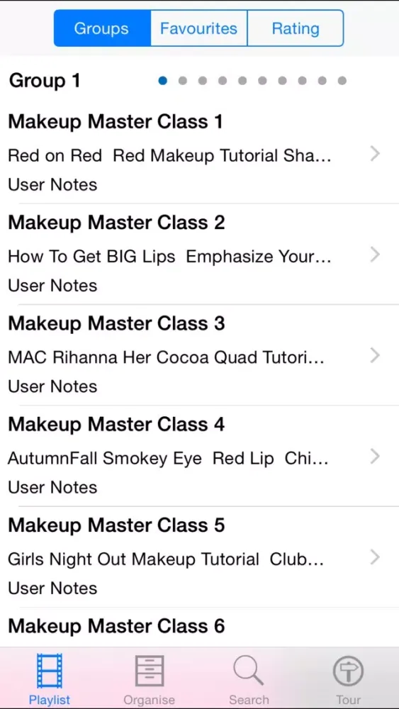 Tangkapan layar Makeup Master Class