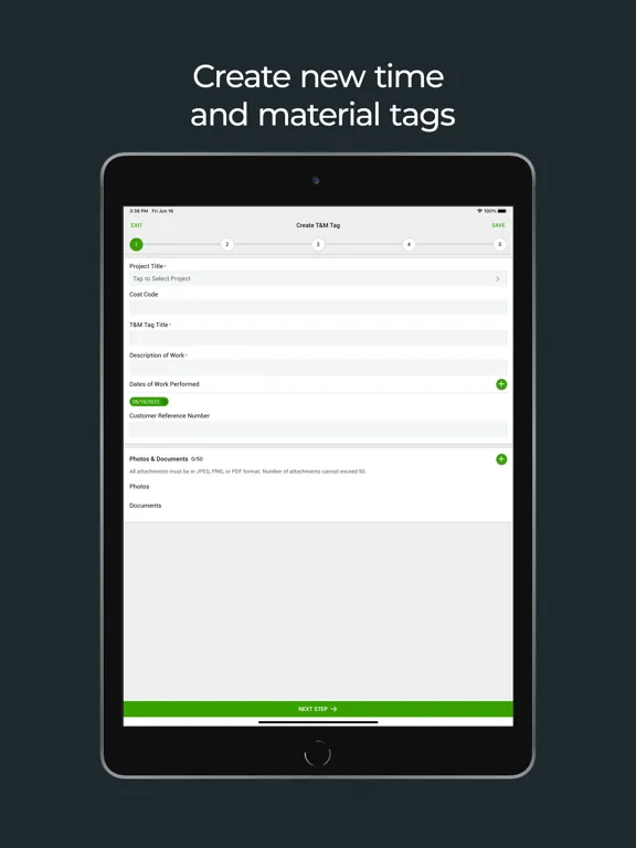 Capturas de pantalla de Clearstory: Paperless T&M iPad 