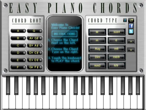 Easy Piano Chords iPad  سکرین شاٹس