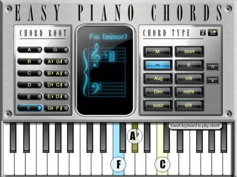 Easy Piano Chords iPad  سکرین شاٹس
