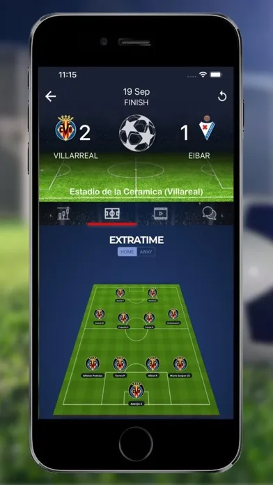 Capturas de tela do ExtraTime365