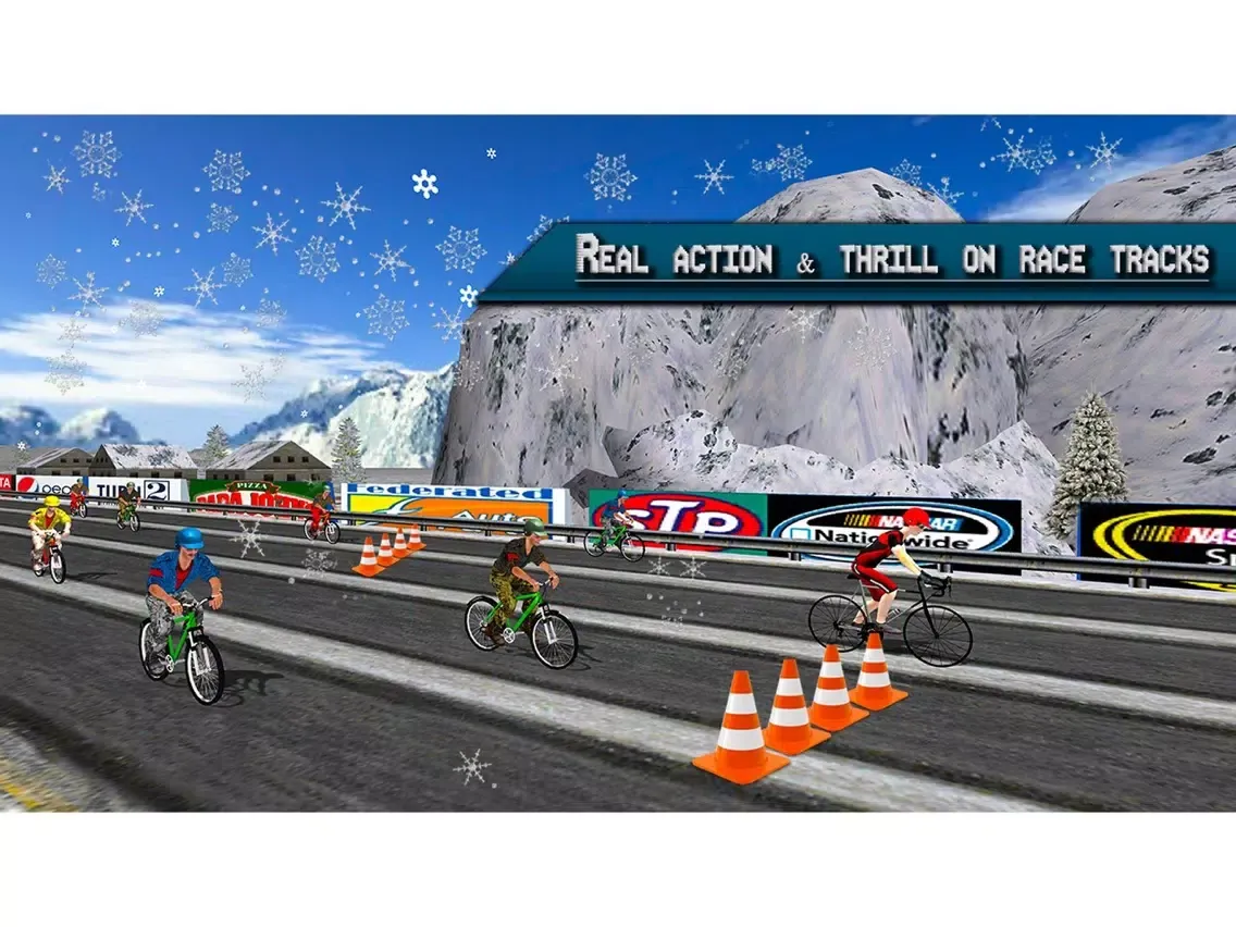 Extreme Highway Bike Racing 2017 - Bicycle Race 3D iPad  Screenshots