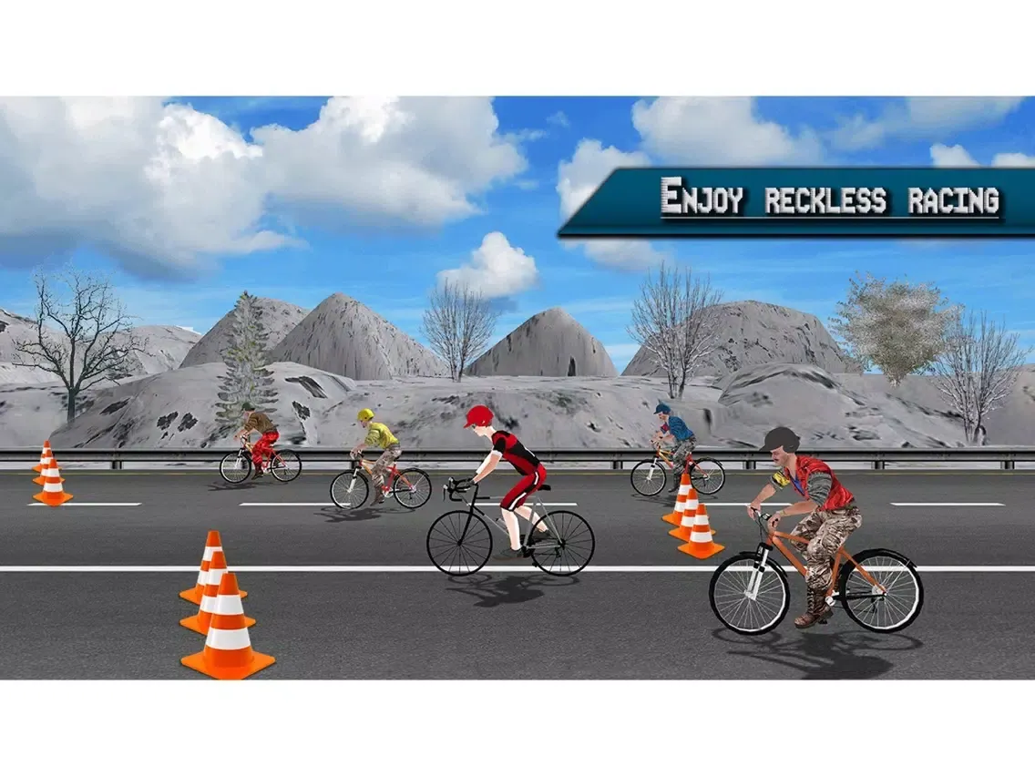 Extreme Highway Bike Racing 2017 - Bicycle Race 3D iPad  Screenshots