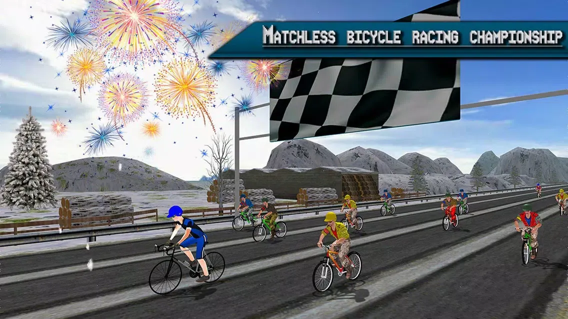Extreme Highway Bike Racing 2017 - Bicycle Race 3D Screenshots