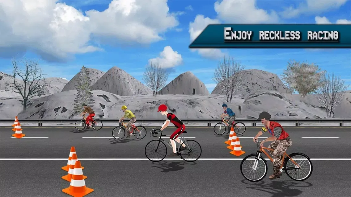 Extreme Highway Bike Racing 2017 - Bicycle Race 3D Screenshots