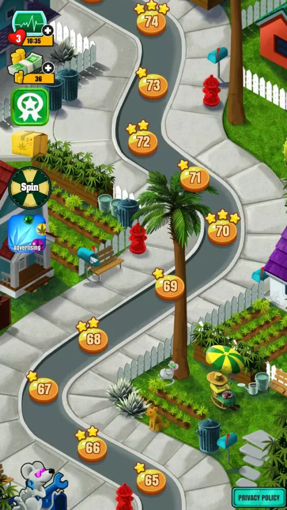 Weed Bubble Shooter Match 3 سکرین شاٹس