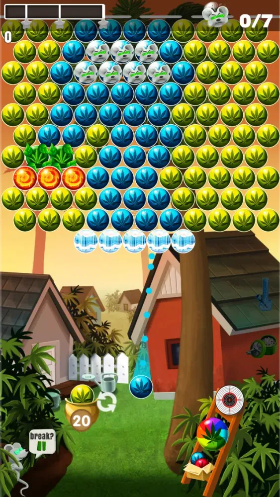 Weed Bubble Shooter Match 3 سکرین شاٹس