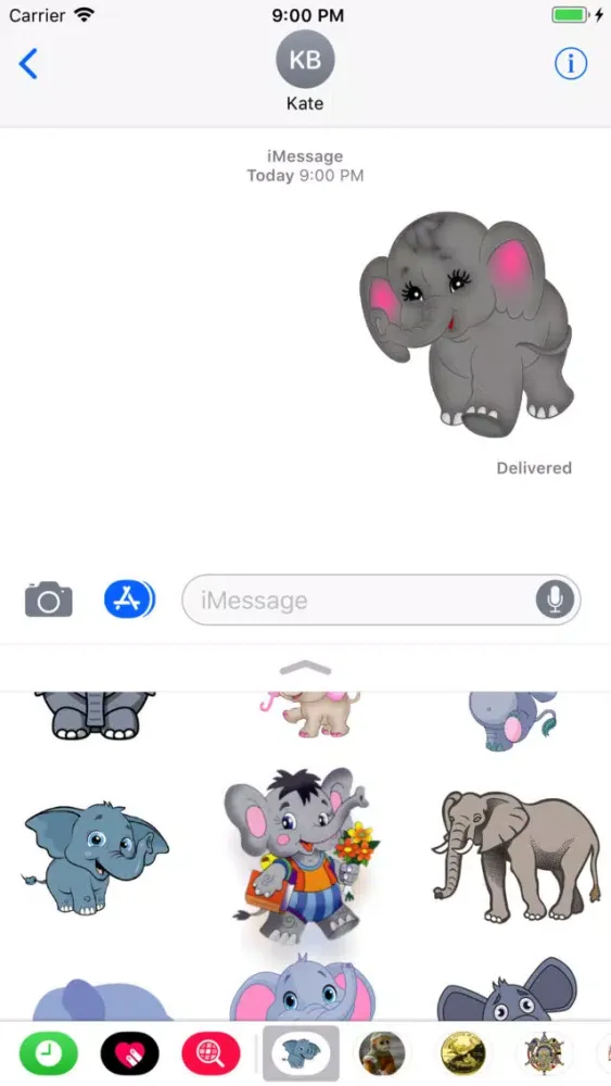 Elephants Stickers应用截图
