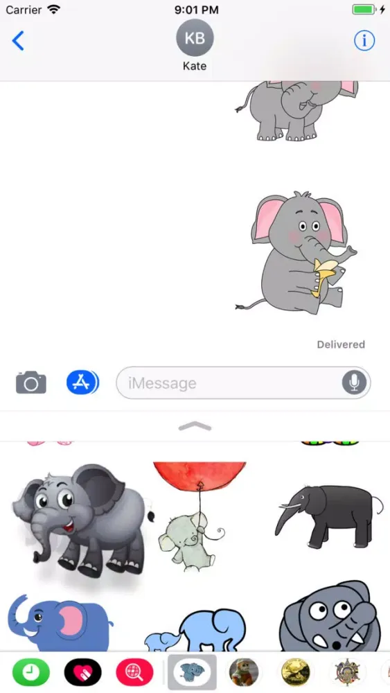 Elephants Stickers应用截图