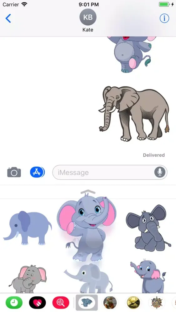 Elephants Stickers应用截图