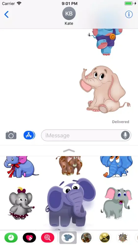 Elephants Stickers应用截图