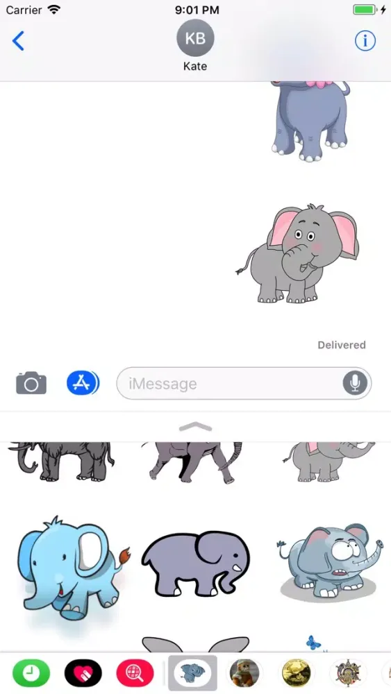Elephants Stickers应用截图