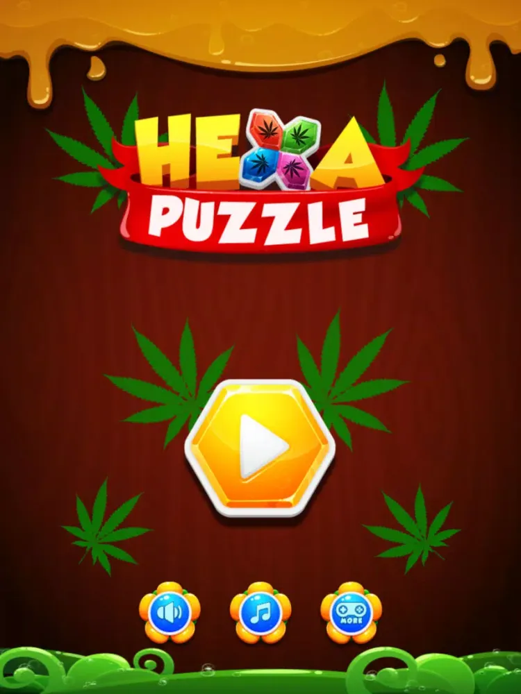 Hexa Weed - hemp block puzzle iPad  स्क्रीनशॉट