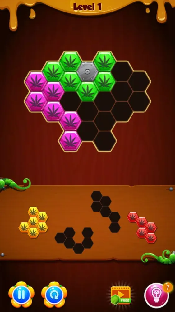 Hexa Weed - hemp block puzzle स्क्रीनशॉट
