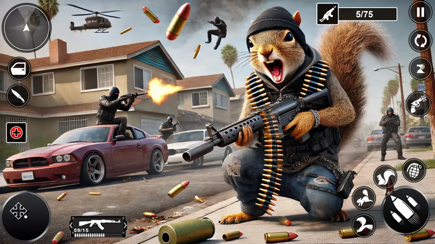 Ảnh chụp màn hình của The Squirrel Hero Mafia City