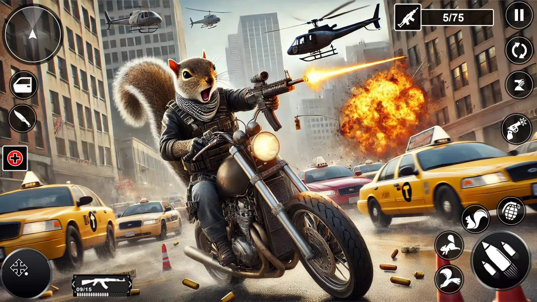Ảnh chụp màn hình của The Squirrel Hero Mafia City