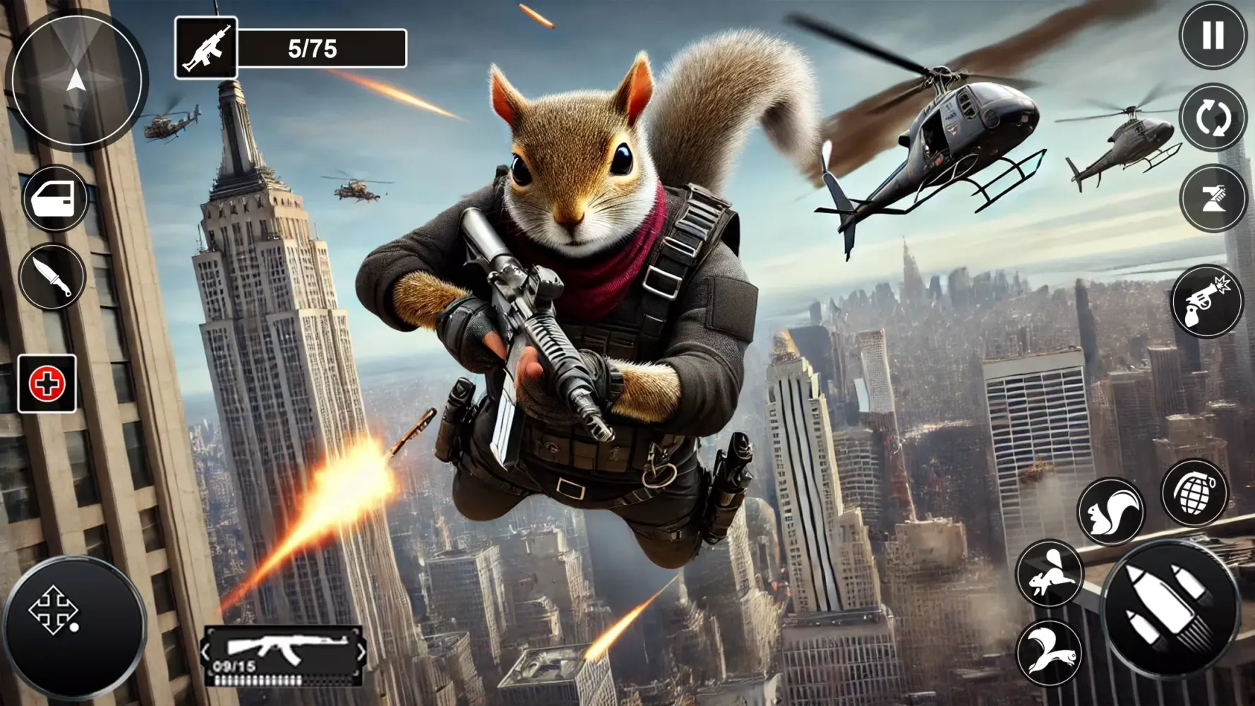 Ảnh chụp màn hình của The Squirrel Hero Mafia City