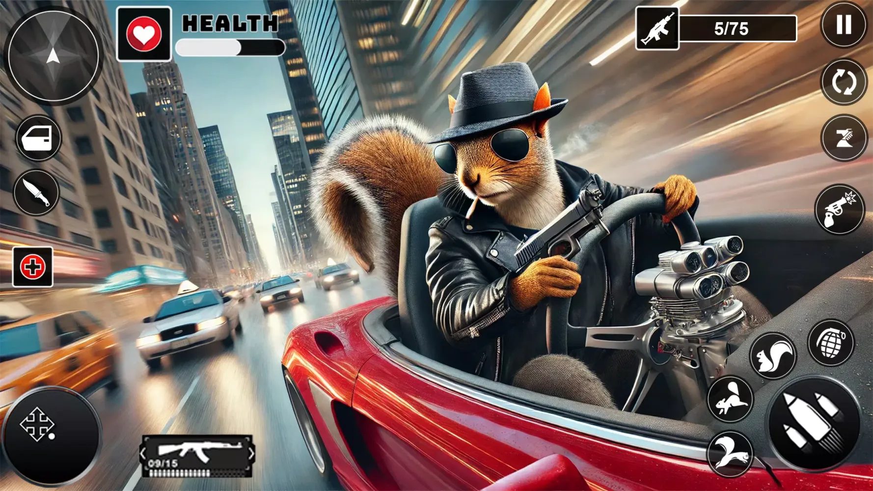 Ảnh chụp màn hình của The Squirrel Hero Mafia City