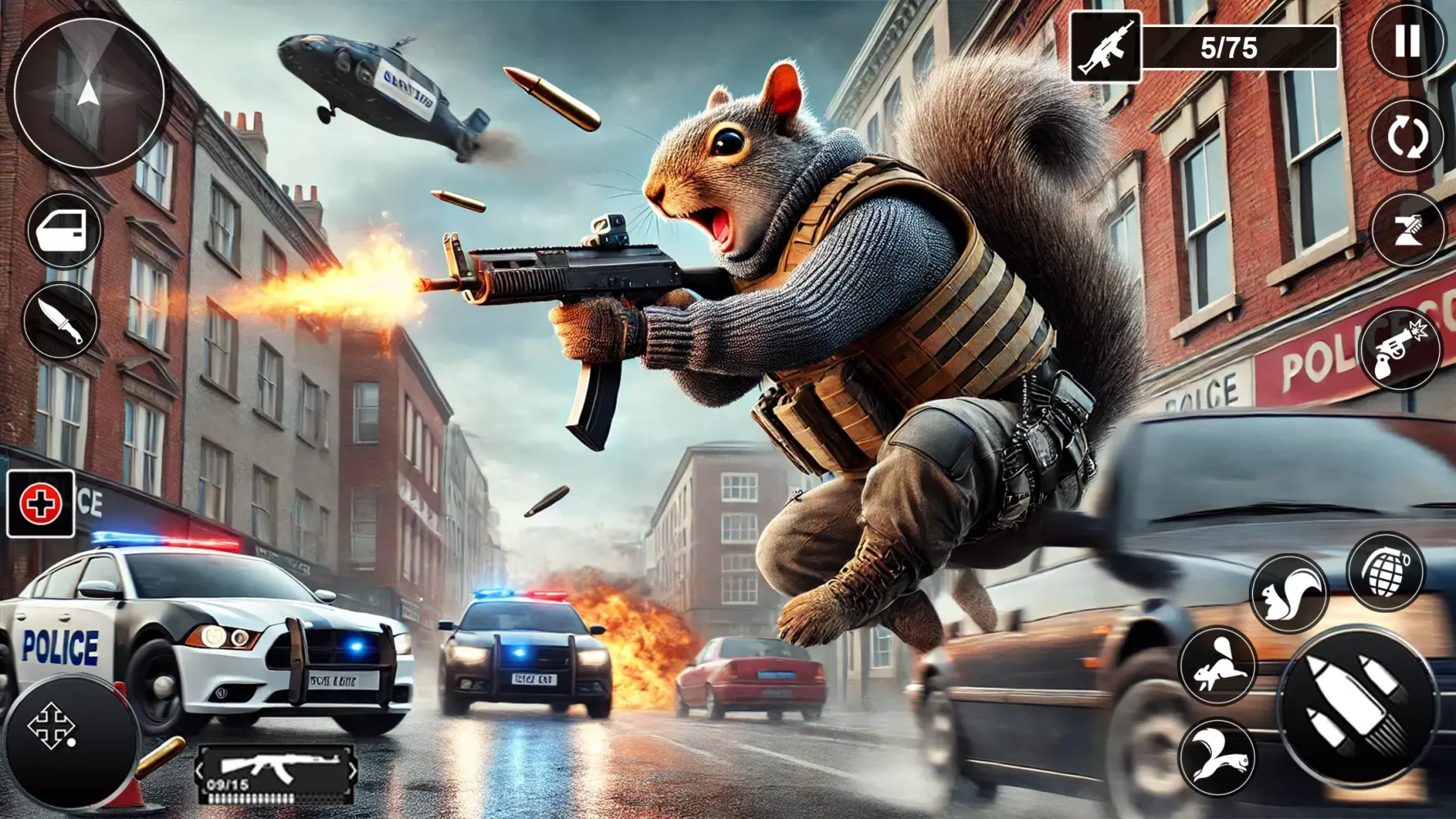 Ảnh chụp màn hình của The Squirrel Hero Mafia City