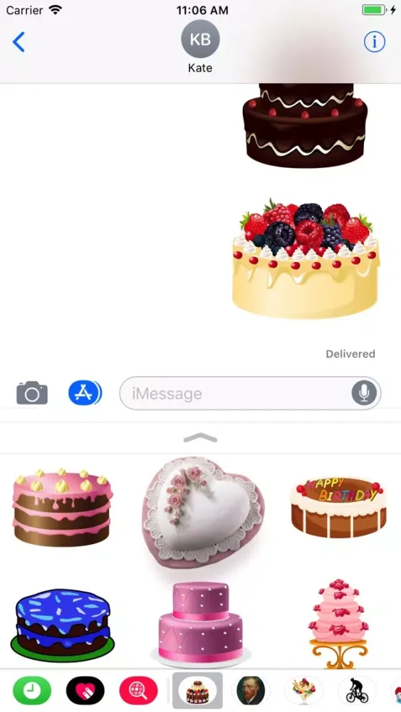 Capturas de pantalla de Cake Party Stickers