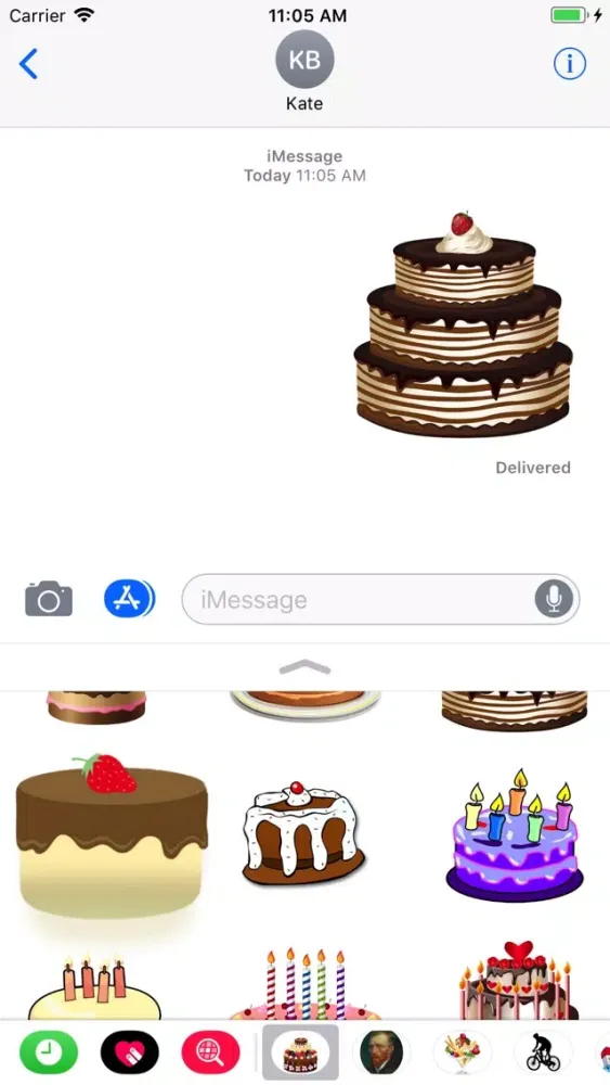 Capturas de pantalla de Cake Party Stickers