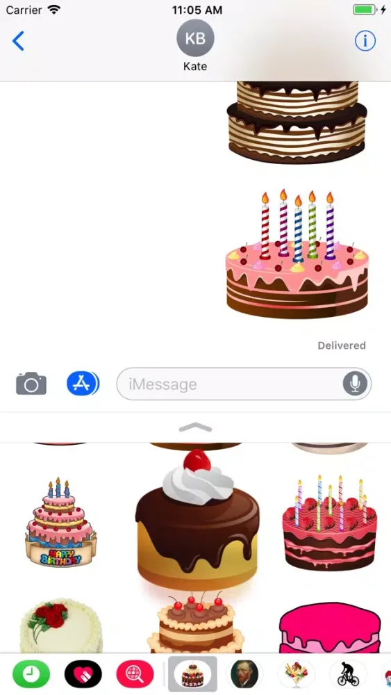 Capturas de pantalla de Cake Party Stickers