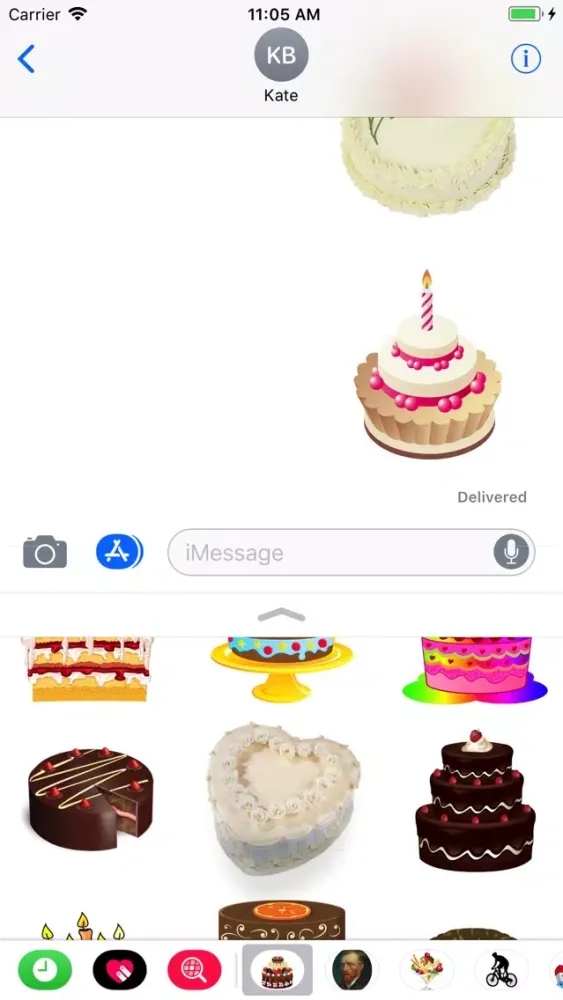 Capturas de pantalla de Cake Party Stickers