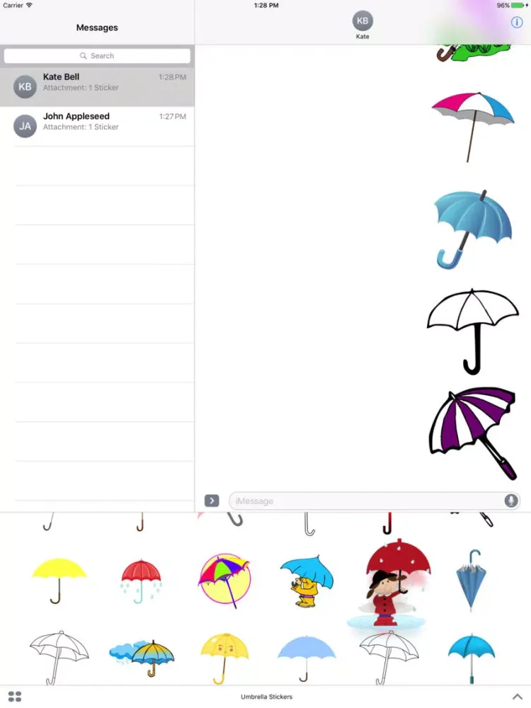 Captures d'écran de Umbrella Stickers iPad 