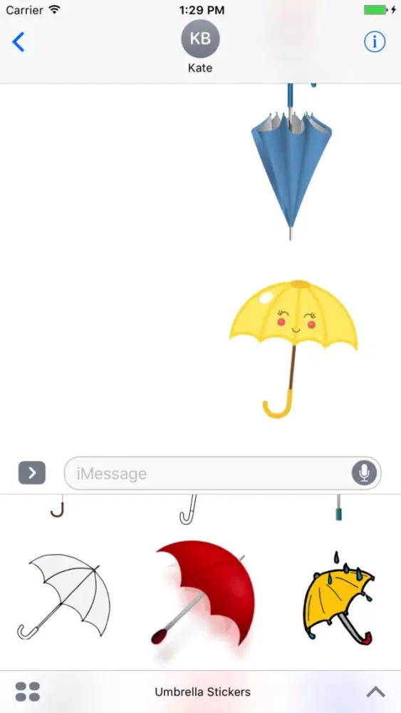 Captures d'écran de Umbrella Stickers