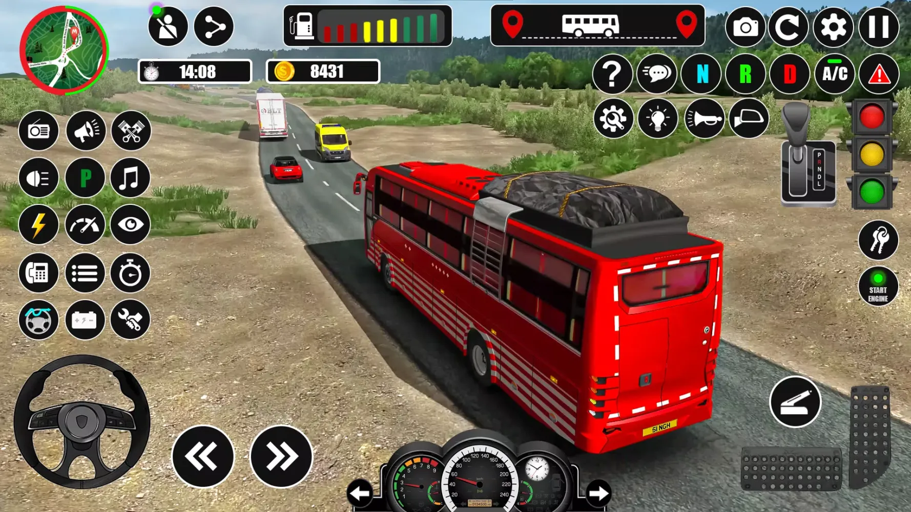 Capturas de tela do Offroad Coach Bus Simulator 3D