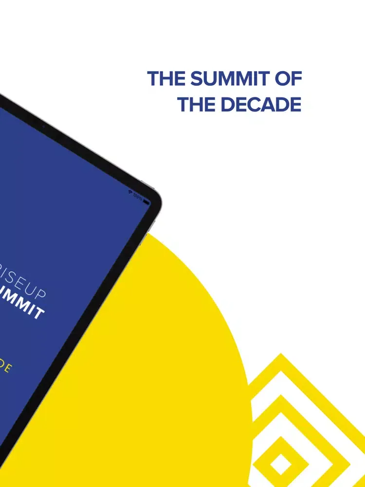 Tangkapan skrin RiseUp Summit '22 iPad 