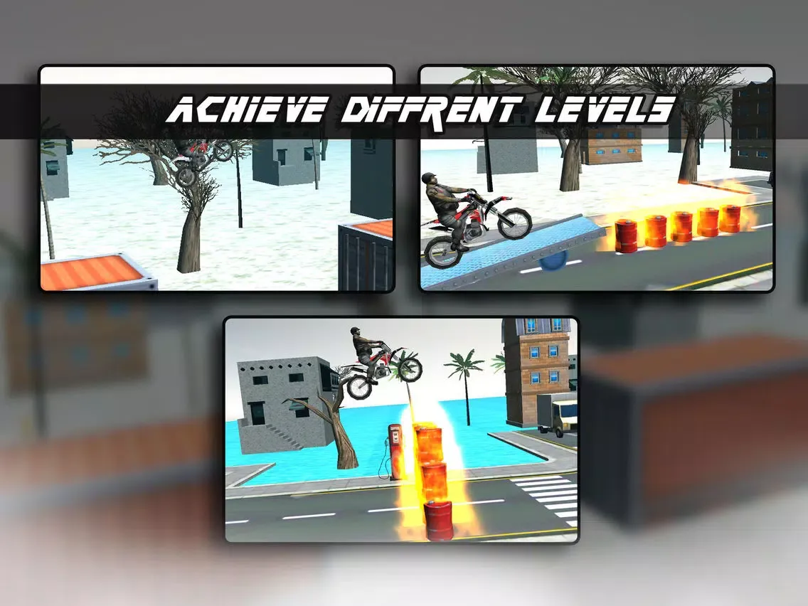 Capturas de pantalla de Extreme Real Bike Stunt on Snow 3D iPad 