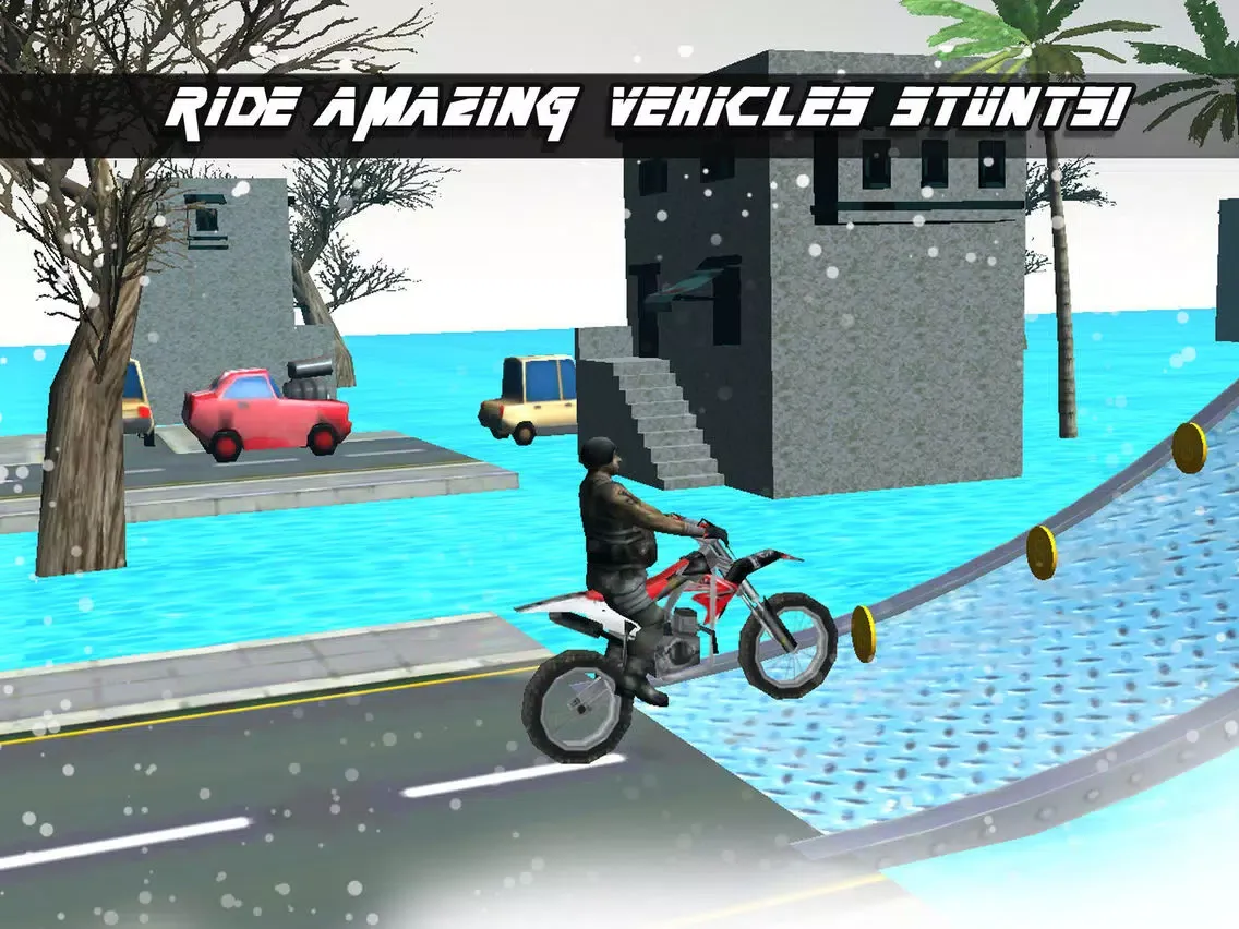Capturas de pantalla de Extreme Real Bike Stunt on Snow 3D iPad 
