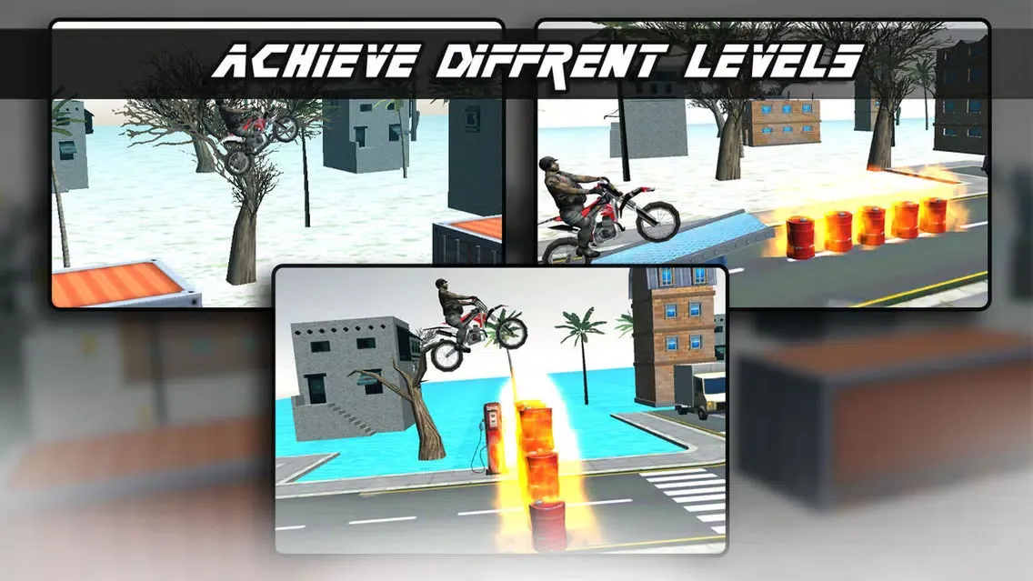 Capturas de pantalla de Extreme Real Bike Stunt on Snow 3D